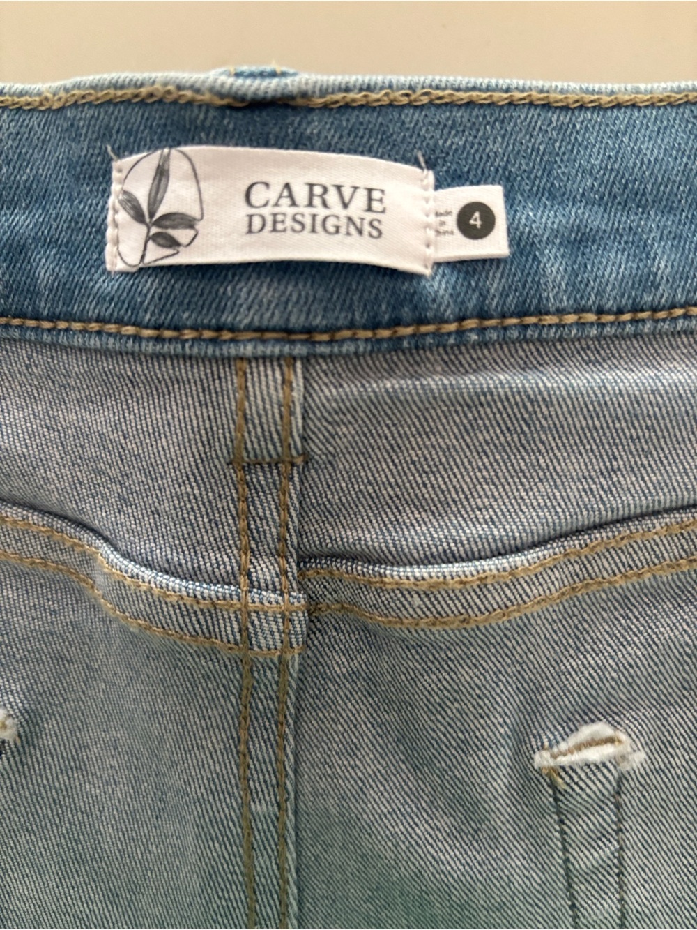 Carve Designs Light Blue Denim Jean Shorts - Picture 7 of 8